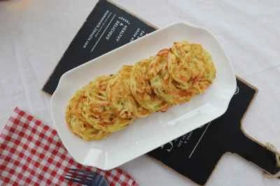 フライドポテトパンケーキの作り方：6