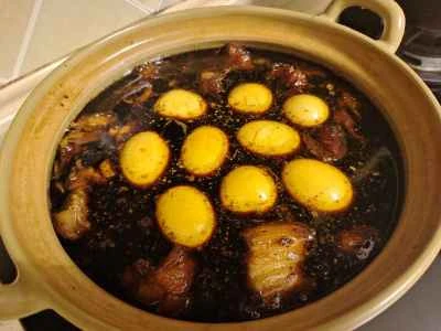 生姜入り豚足の作り方：4