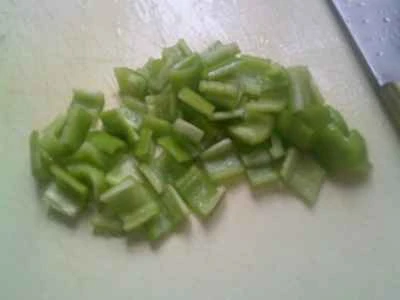 ピーマンとロブスター風味の枝豆炒めの作り方：4