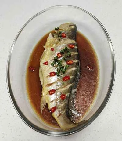 蒸しニベのレシピ手順：6