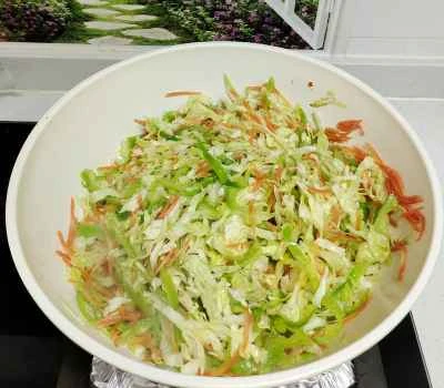 千切り野菜炒めの作り方：4
