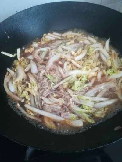 春雨とベビーチンゲン菜の炒め物の作り方：8