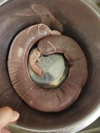 ブラッドソーセージの作り方：3