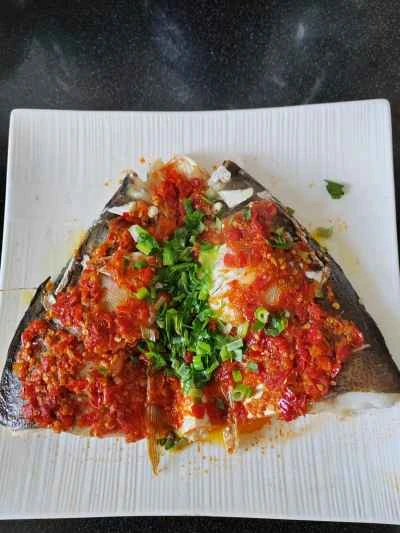 蒸し魚の頭と刻み唐辛子の作り方：5