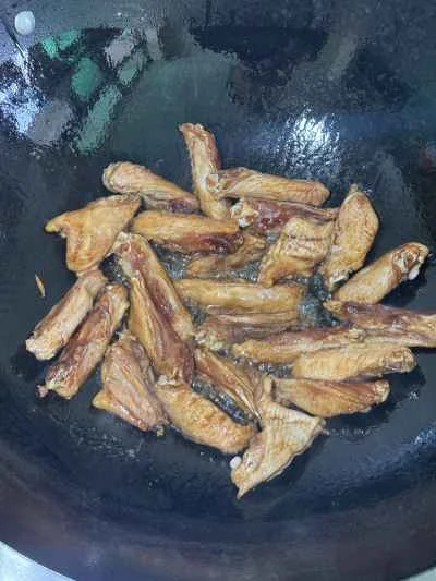 きのこ＆チキンウィングの作り方：5