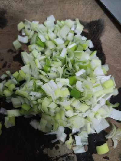 ネギ入り目玉焼きの作り方:1