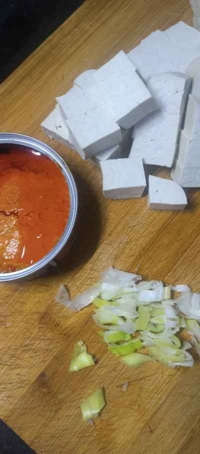 カニ卵豆腐の作り方：1