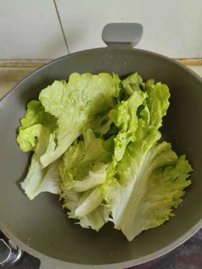 醤油レタスのレシピ手順：2
