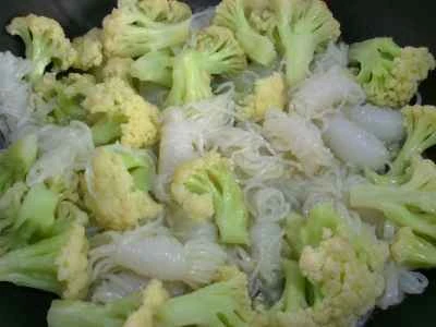 こんにゃくの結び目とカリフラワーの炒め物の作り方：6