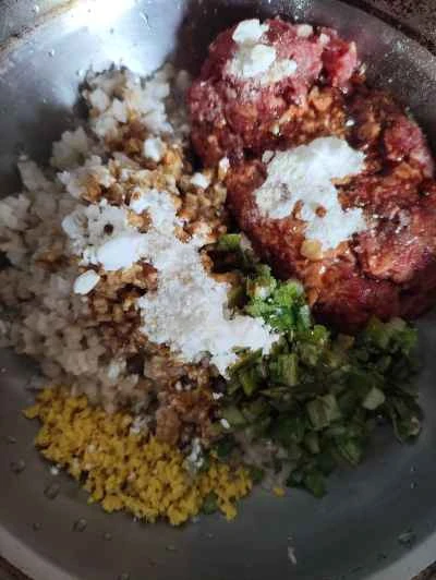 レンコンと牛肉の蒸し団子の作り方：5