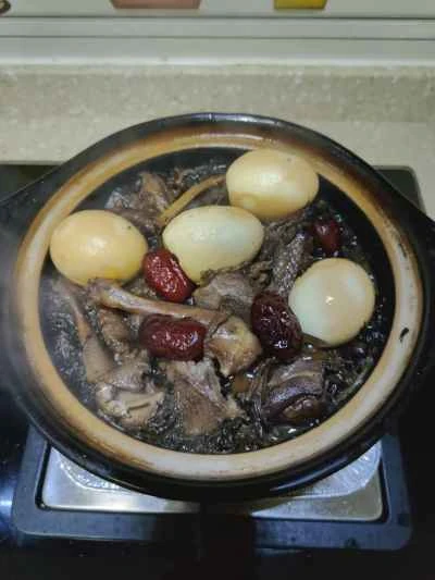 ヨモギと鳩のスープの作り方：13