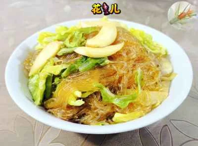 水たけのこ、カリフラワー、春雨の炒め物のレシピ