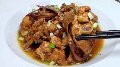 松茸入り鶏肉の煮込みの作り方：15