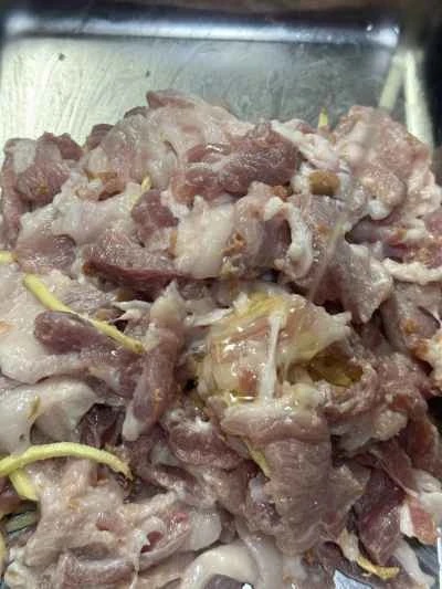 酸っぱい梅の蒸し豚バラ肉の作り方：9