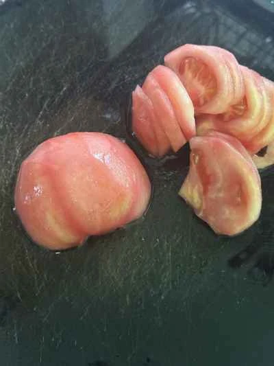 トマト、卵、ひき肉の作り方：3