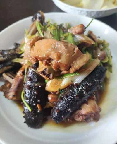 ナマコ入り鶏肉の煮込みの作り方：9