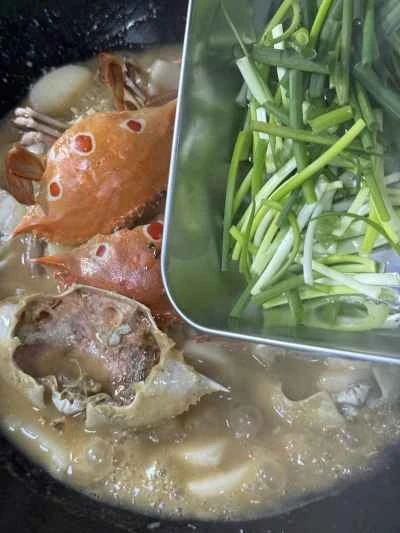 カニ入り餅炒めの作り方：13