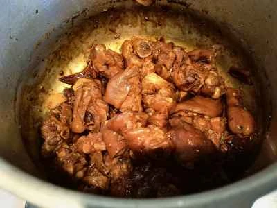 紹興酒で煮込んだ豚足の作り方：10