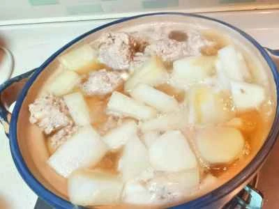 冬瓜入り山芋団子の作り方：9