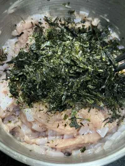 海苔とイカのパテの作り方：6