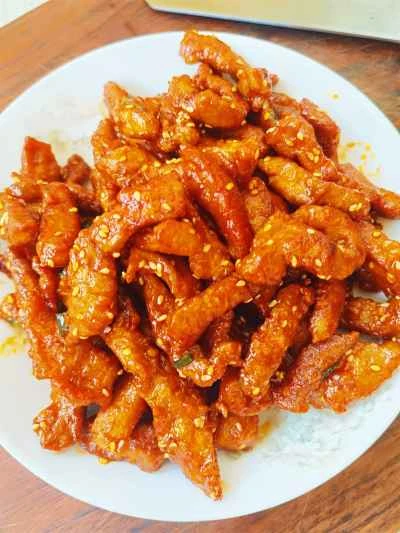 酢豚のレシピ手順：18