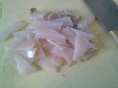 イカとブロッコリーの炒め物の作り方：3