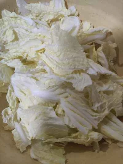 手千切り白菜の煮込みの作り方：2