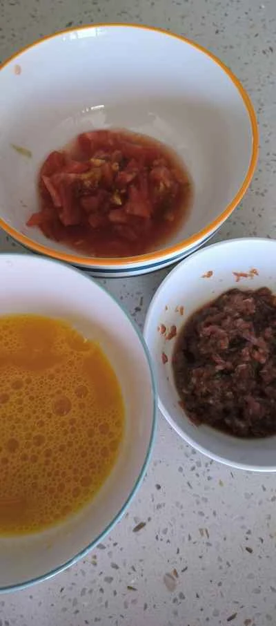 牛肉とスクランブルエッグの作り方：2