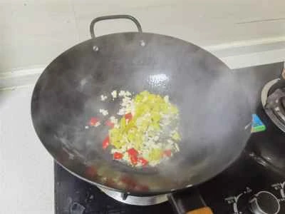 たけのことピーマンの漬物炒めの作り方：3