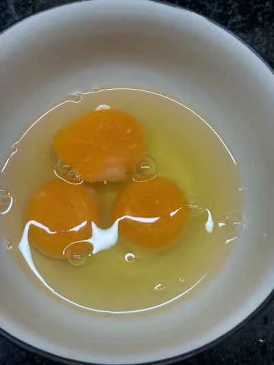 トマト、卵、ひき肉の作り方：2