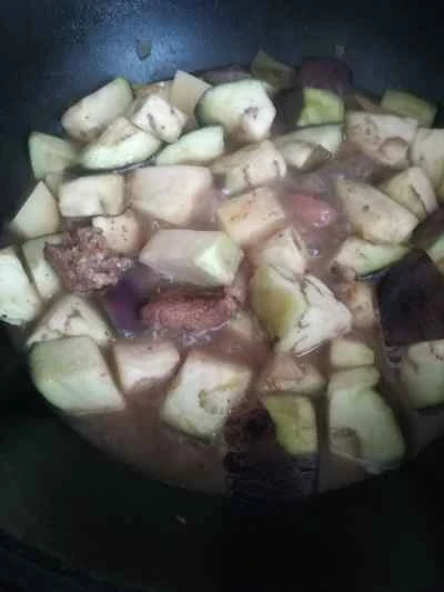 ナスと豚肉の煮込みレシピの手順：6