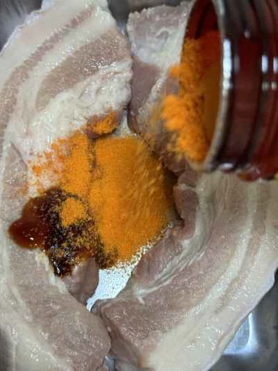 オルレアン風ハニーグレーズポークベリーの作り方：3