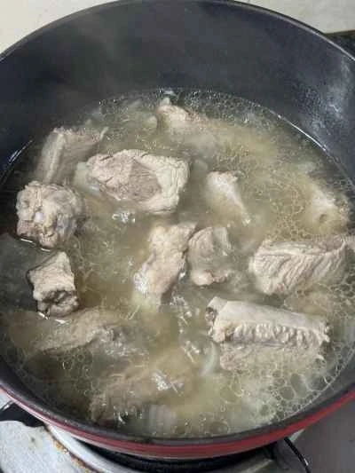 キムチと豚バラ肉の鍋の作り方：8