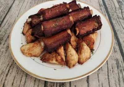 カリカリの黒豚チョップのレシピ