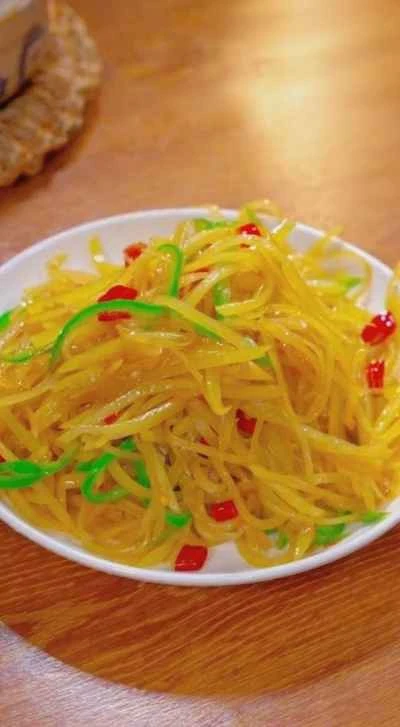 ホット＆サワーシュレッドポテトの作り方：14