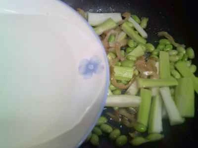 からし菜と枝豆の煮漬けの作り方：6