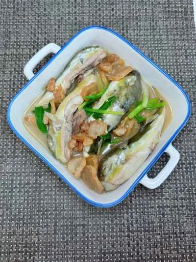 フグの煮込みと大根の塩漬けのレシピ