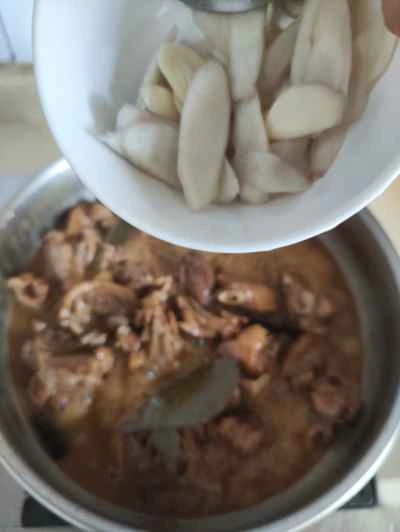 生姜で炒めた鴨肉の作り方：8