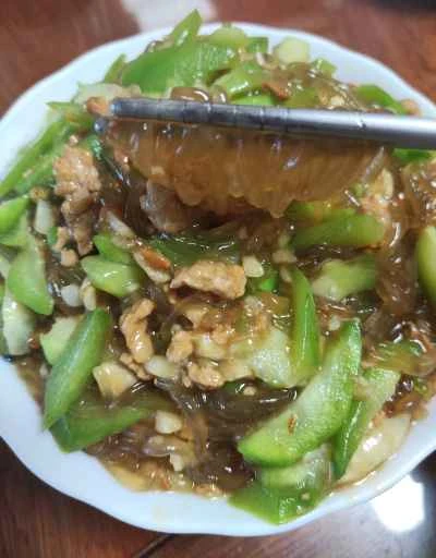 春雨入り煮ヘチマの作り方：8