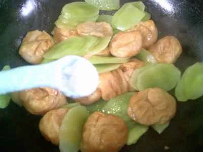 レタス入りグルテン炒めの作り方：7