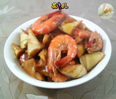 たけのこ入りエビの煮込みのレシピ