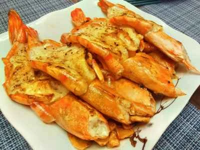 ニンニク風味のブラックタイガーエビの作り方：7