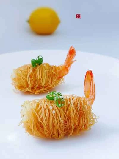 「エビの腰巻き」の作り方：1