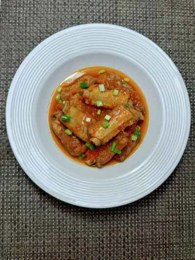 トマトと豚肉のリブの作り方：11