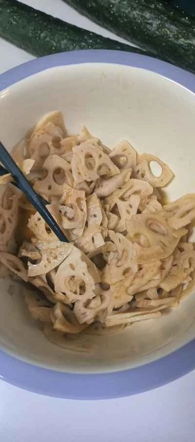 蒸しレンコンスライスのレシピ手順：3