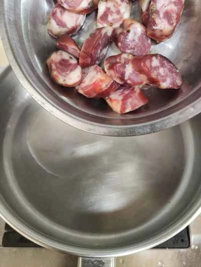 四川山椒ソーセージ入り白菜炒めの作り方：5