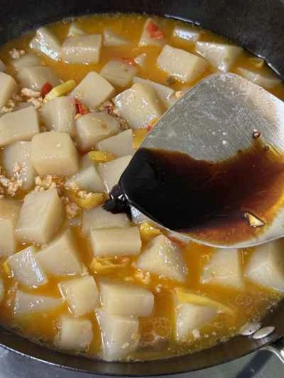 刻んだ唐辛子、ひき肉、こんにゃくの作り方：13