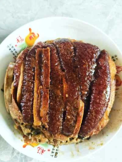 塩漬けカラシナとタロイモを使った豚バラ肉の煮込みの作り方：21