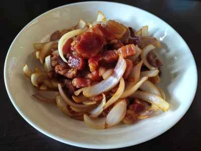 ベーコンと玉ねぎの炒め物の作り方：7