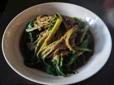 チンゲン菜と混ぜたゴマソースの作り方:7